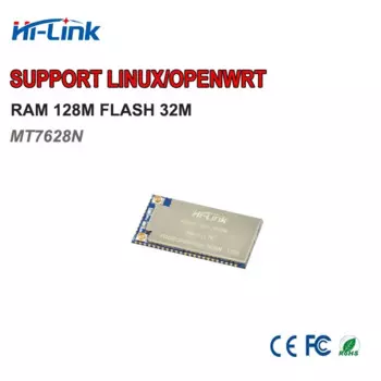 Бесплатная доставка последовательный UART Wi-Fi беспроводной модуль mt7628 RAM 128m Flash 32M Ethernet модуль маршрутизатора HLK-7628N mt7628 openwrt