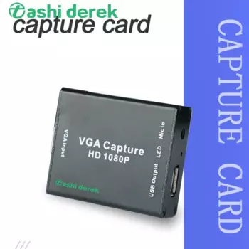 Бесприводной преобразователь VGA, подключи и работай, USB-порт, HD-видео, устройство захвата Vga-usb, Автомобильный видеорегистратор, USB2.0, выход Vga, Вход 1080P