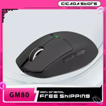 Беспроводная эргономичная игровая мышь Aigo Gm80, 2,4 ГГц, 3 режима, легкая, на заказ, Paw3311/3395