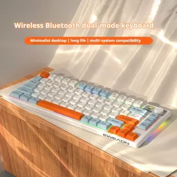 Беспроводная Bluetooth клавиатура и мышь Wolf Spider V75 с бесшумной зарядкой для мужчин и женщин, офисные игры, универсальный Рождественский подарок