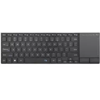 Беспроводная Bluetooth-клавиатура Rii K22S, перезаряжаемая мини-клавиатура с сенсорной панелью мульти-тачпадом, совместимая с ПК, Mac, ноутбуком, Windows