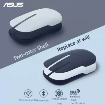 Беспроводная Bluetooth-мышь ASUS Marshmallow, цветная офисная компактная мышь с легким звуком, портативная симметричная мышь с низким уровнем шума