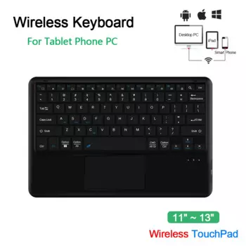 Беспроводная BT клавиатура, перезаряжаемая для OnePlus Pad 2 12,1 дюймов vivo Pad 3 Pro 12,95 iQOO Pad Nubia RedMagic 12,1, сенсорная клавиатура