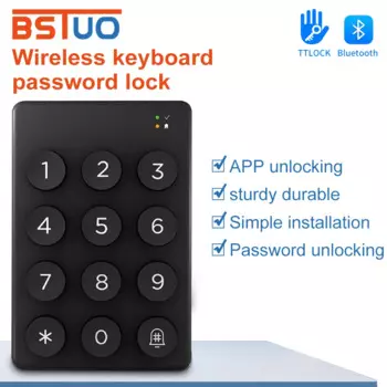 Беспроводная цифровая клавиатура TTLOCK, устройство открывания цифровых кодов двери, работает с TTLOCK Bluetooth Smart Devices и умными электронными дверными замками