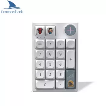 Беспроводная цифровая Механическая игровая клавиатура Darmoshark K3 PRO с Bluetooth, клавиатура с 19 клавишами Hot Swap, программируемая RGB Клавиатура для ноутбука