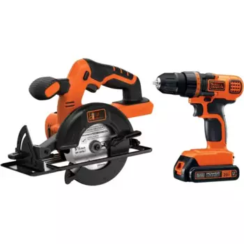Беспроводная Дрель BLACK DECKER 20 в MAX * POWERCONNECT, набор для циркулярной пилы (BD2KITCDDCS)