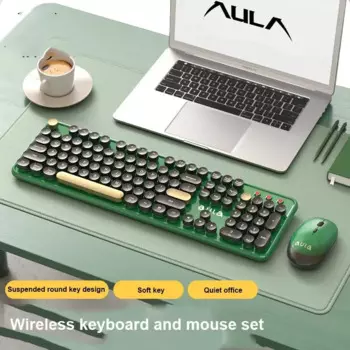 Беспроводная игровая клавиатура и мышь, 2,4 ГГц, 104 клавиш, USB Type-C, 1600 DPI
