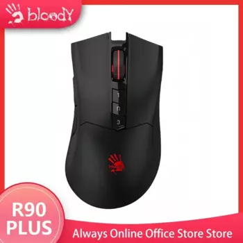 Беспроводная игровая мышь Bloody R90 PLUS, эргономичная RGB с низкой задержкой, FPS, ПК, геймер, аксессуары для ноутбуков, компьютер, офис, программируемая