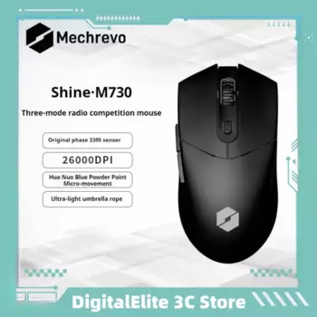 Беспроводная игровая мышь Mechanical Revolution Yao M730 с Bluetooth Paw3395, 64 г, легкая, 26000 точек на дюйм, долговечная мышь для киберспорта