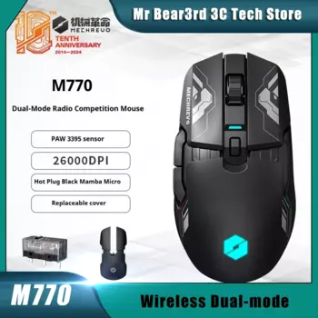 Беспроводная игровая мышь Mechrevo M770, два режима, сенсор Paw3395