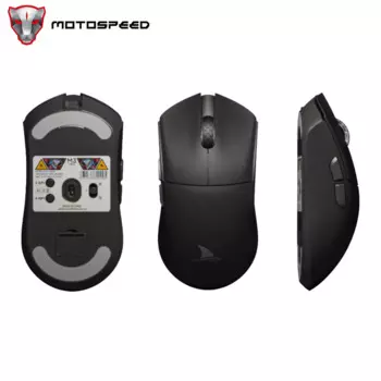 Беспроводная игровая мышь Motospeed Darmoshark M3 Pro 4 кГц, скандинавский N52840 сенсор PAM3395 26K DPI, оптическая мышь с макроприводом, с переключателем