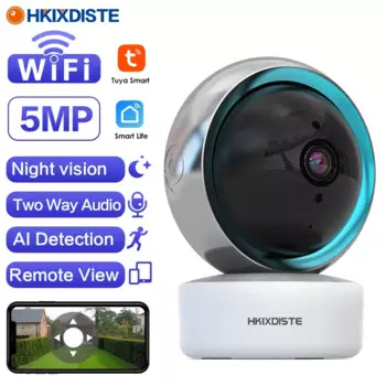 Беспроводная IP-камера видеонаблюдения, 5 МП, HD, Wi-Fi