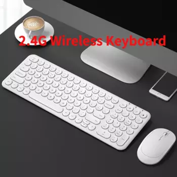 Беспроводная клавиатура и мышь, 2,4 ГГц, для Macbook, компьютера, ноутбука, ПК, геймера, бесшумная эргономичная Волшебная игровая клавиатура, беспроводная мышь