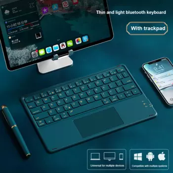 Беспроводная клавиатура, сенсорная Bluetooth клавиатура, планшет Android IOS Windows для ПК, геймера, iPad, мышь, беспроводная клавиатура Teclado Air для Xiaomi