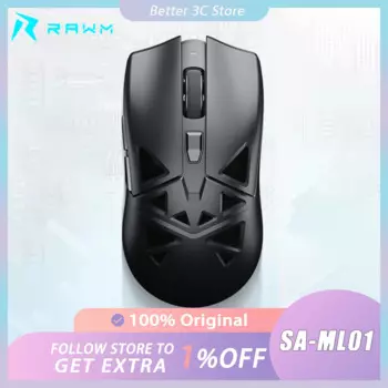 Беспроводная компьютерная мышь Rawm Sa-ML01, сенсорная игровая мышь Paw3395 с тремя режимами, режим горячей замены, легкая эргономичная, на заказ