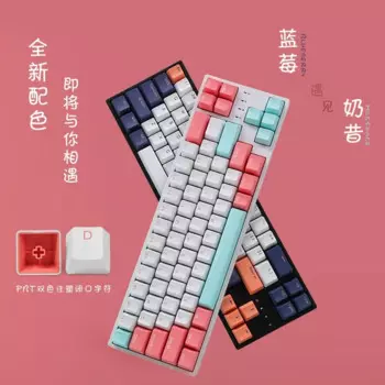 Беспроводная компактная механическая клавиатура RK68plus RGB с тремя режимами, Bluetooth, 65%, 68 клавиш, популярный выбор, для игр и офиса