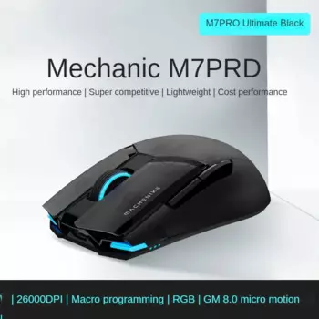 Беспроводная легкая мышь PAW3395 M7PRO, эргономичный дизайн, длительный срок службы батареи, фотоэлектрическая игровая мышь для ПК, офиса, электроспорта