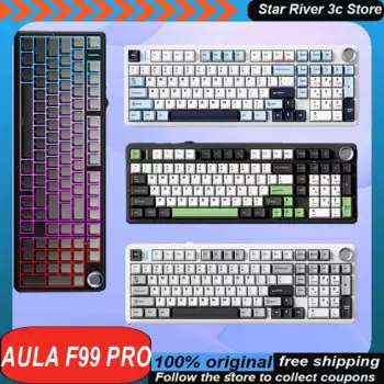 Беспроводная механическая клавиатура, 3 режима, Bluetooth, Rgb