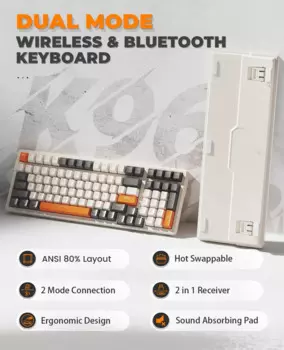 Беспроводная механическая клавиатура ZIYOULANG x MAMBASNAKE K96, игровая клавиатура Apex Pro TKL