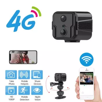 Беспроводная мини-камера T9 4G/Wi-Fi, двустороннее аудио, удаленный мониторинг сети, IP-камера 1080P, видеорегистратор с ночным видением, видеокамера