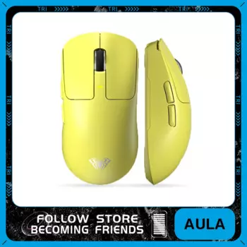 Беспроводная мышь AULA SC680 PAW3395, сенсор, 8000 Гц, трехрежимная игровая мышь FPS, 500 мАч, длительный срок службы батареи, игровая конкурентоспособная мышь
