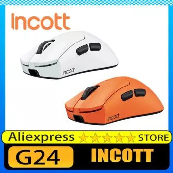 Беспроводная мышь Incott G24 Pro, приемник 8K PAW3950, эргономичная игровая мышь для киберспорта с низкой задержкой, легкие аксессуары для ПК на заказ