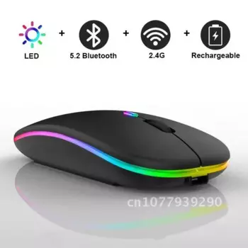 Беспроводная мышь Tkey, Bluetooth перезаряжаемая мышь, беспроводная компьютерная Бесшумная мышь, эргономичная игровая мышь для ноутбука, ПК