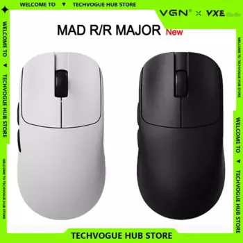 Беспроводная мышь VGN VXE MAD R MAJOR PAW3950 с датчиком 8K FPS Игровая мышь Беспроводная легкая геймерская мышь с низкой задержкой по индивидуальному заказу