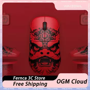 Беспроводная мышь Waizowl OGM Cloud Lion Dance, трехрежимная 8k PAW3950, игровая Nordic52840, легкая мышь на заказ, аксессуары для ПК и геймеров
