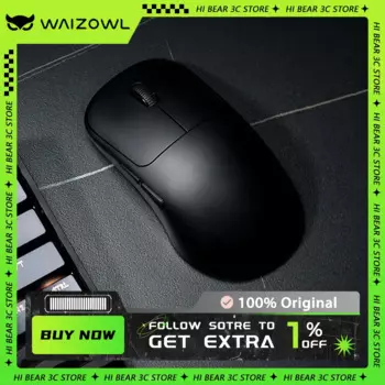 Беспроводная мышь Waizowl OGM Cloud Paw3950 8k, трехрежимная игровая мышь, легкая, под заказ, для ПК, игровые аксессуары, подарки