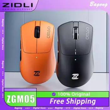 Беспроводная мышь ZIDLI ZGM05, двойной режим, легкая игровая мышь 2,4G Paw 3311 с низкой задержкой, длительный срок службы батареи, ПК, геймера, офисные подарки