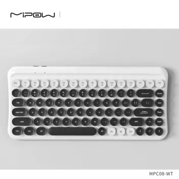 Беспроводная Офисная Клавиатура MIPOW & miffy, 2,4 ГГц, 85 клавиш, портативная, упрощенная, английская, беспроводная клавиатура для ПК, ноутбука