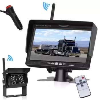 Беспроводная резервная система камеры заднего вида с 7-дюймовым монитором ночного видения для автофургона грузовика автобуса