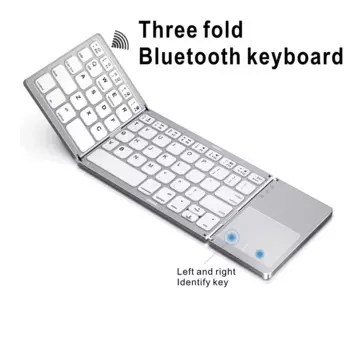 Беспроводная складная bluetooth-клавиатура B033 с сенсорной клавиатурой