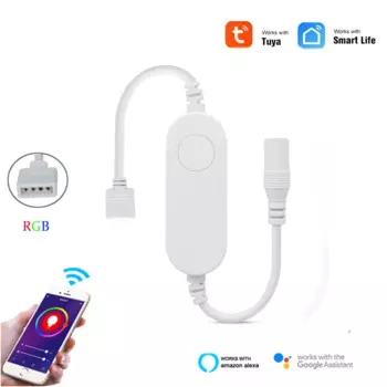 Беспроводная Светодиодная лента RGB с поддержкой Wi-Fi, 5 в пост. Тока, 12 В, 24 В