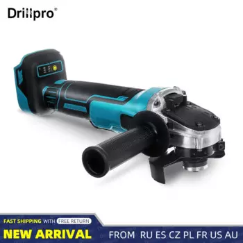 Беспроводная угловая шлифовальная машина Drillpro для Makita, 18 в, 100/ 125 мм