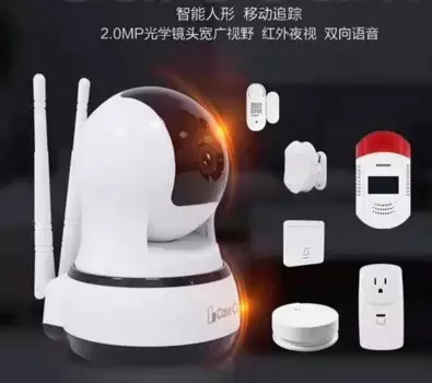 Беспроводная Wi-Fi система сигнализации 2MP 1080P, IP-камера для умного дома