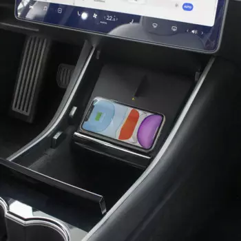 Беспроводная зарядка для Tesla Model 3, 15 Вт, быстрая Беспроводная зарядка, супер быстрая зарядка, автомобильная телефонная панель, смартфон с USB