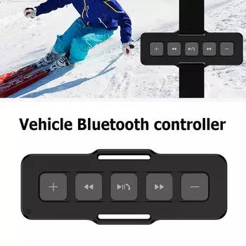 Беспроводной Bluetooth-совместимый пульт дистанционного управления для мотоцикла, медиа-контроллер для автомобиля, катания на лыжах, спорта на открытом воздухе, водонепроницаемый