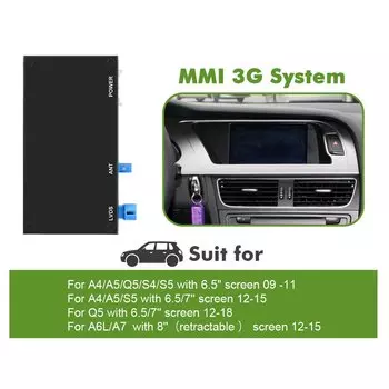 Беспроводной декодер ISUDAR Carplay для Audi A1 A3 A4 A5 A6 A7 B8 Q2 Q3 Q5 2009-2018 Android Auto Google Voice Mirror Link MIB MMI
