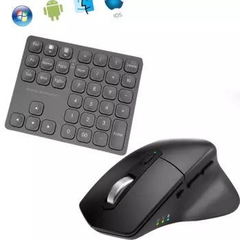 Беспроводной набор с цифровым ковриком и мышью, портативная ультратонкая беспроводная цифровая Bluetooth клавиатура и мышь для ноутбука, ноутбука