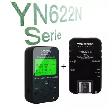 Беспроводной триггер вспышки YONGNUO TTL YN622 C II YN-622-TX KIT с высокоскоростной синхронизацией HSS 1/8000s для камеры Canon 500D 60D 7D 5DIII