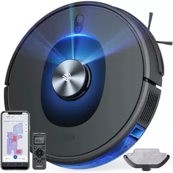 Беспроводной умный робот-пылесос SL60 Laser Lidar Slam 3 в 1 с поддержкой Google Assistant