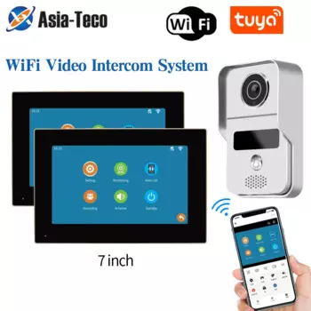 Беспроводной видеодомофон с Wi-Fi, 1080P, 7 дюймов