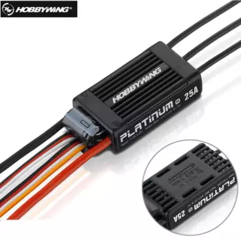 Бесщеточный электронный контроллер скорости Hobbywing Platinum 25A 40A V4 ESC для радиоуправляемого дрона Heli FPV Multi-Rotor
