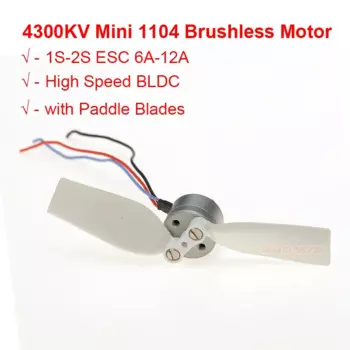 Бесщеточный двигатель Mini 1104 4300KV для дрона