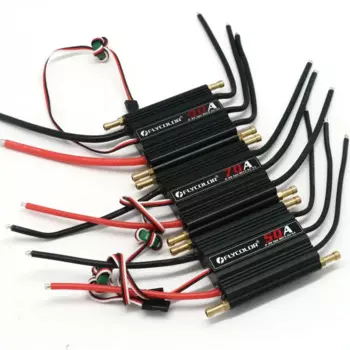 Бесщеточный контроллер скорости Flycolor 50A 70A 90A 120A 150A ESC с поддержкой карты Progaming 2-6S Lipo BEC 5,5 В/5A для радиоуправляемой лодки