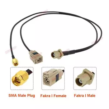 BEVOTOP Адаптер Fakra-SMA 10см~10м