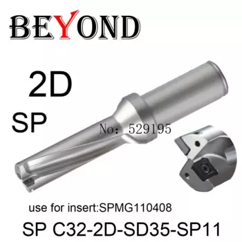 BEYOND Drill 2D 35 мм 35,5 мм SP C32-2D-SD35-SP06 SD35.5 U буровое долото использование SPMG SPMG110408 индексируемый Карбид вставляет инструменты CNC
