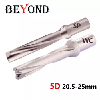 BEYOND Сверло SP WC 5D 20,5 21 22 23 24 25 мм, быстрый инструмент, токарный станок с хвостовиком, U-образное сверло, бит для распыления воды SPMG WCMX, вставки с ЧПУ